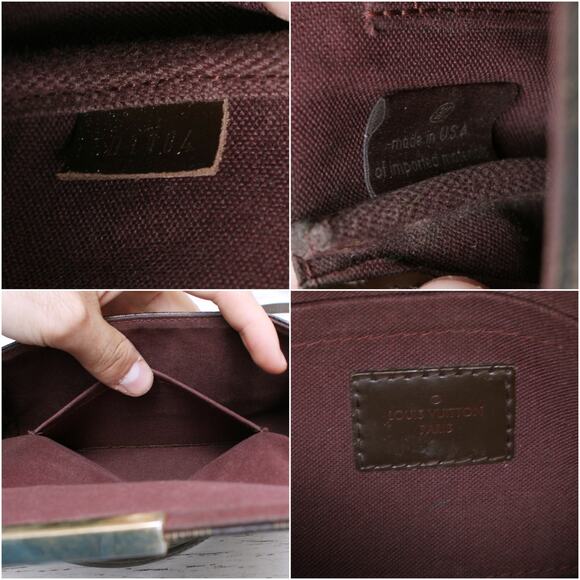 Louis Vuitton Favorite PM Damier Ebene Crossbody & Shoulder Purse Women A5530 - Picture 2 of 10